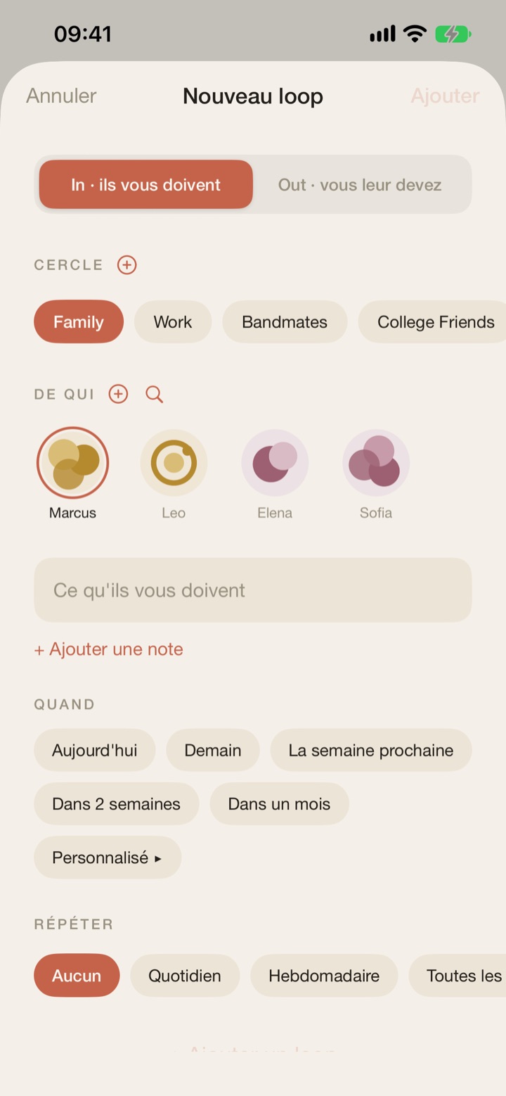 Nouveau loop: In ou Out, qui, et quand